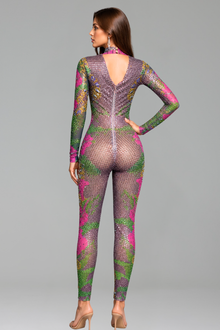 Multicolor Crystal Embellished Bodysuit - LAROSABRIDE