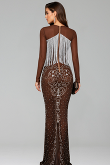 Baroque Crystal Evening Gown - LAROSABRIDE