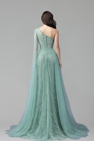 Beaded Skirt Mermaid Dress - LAROSABRIDE
