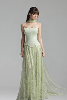 Beaded Dress A-Line Gown - LAROSABRIDE