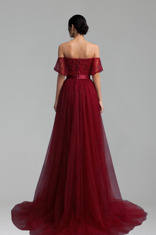 Beaded Mermaid Overskirt Dress - LAROSABRIDE