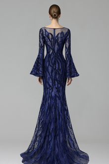 Mermaid Flare Sleeve Gown - LAROSABRIDE