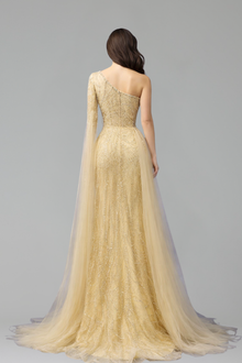 Beaded Skirt Mermaid Dress - LAROSABRIDE