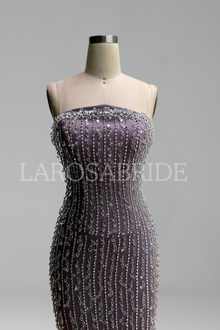 Strapless Fully-Beaded Gown-Larosabride