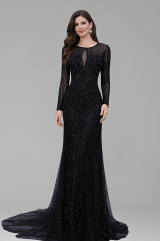 Diamond Mermaid O-Neck Dress