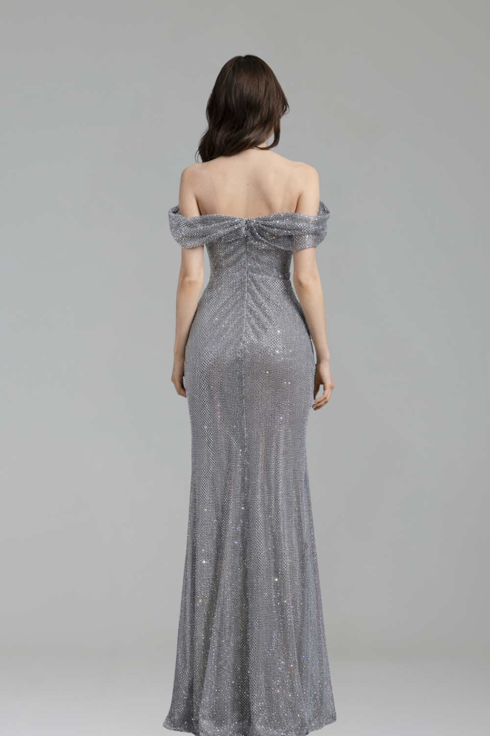 Diamond Corset Shiny Mermaid Gown - LAROSABRIDE