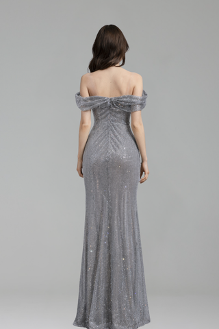 Diamond Corset Shiny Mermaid Gown - LAROSABRIDE