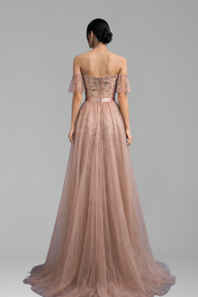 Beaded Mermaid Overskirt Dress - LAROSABRIDE