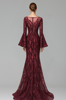 Mermaid Flare Sleeve Gown - LAROSABRIDE