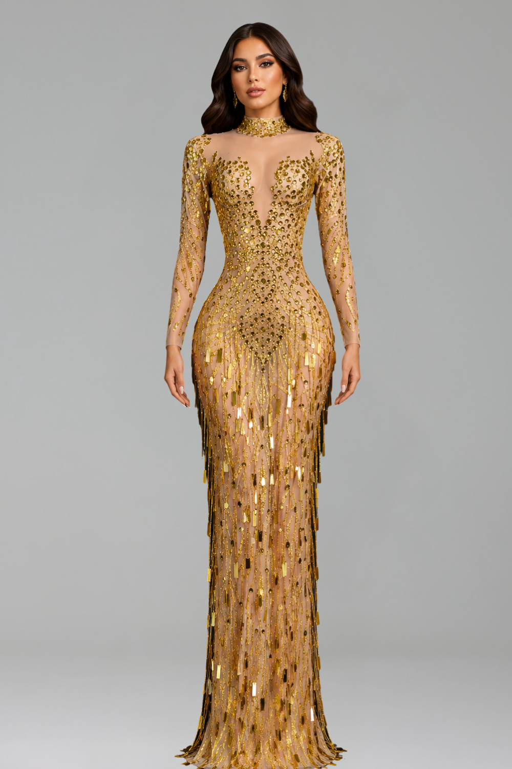 Golden Cascade Couture - LAROSABRIDE