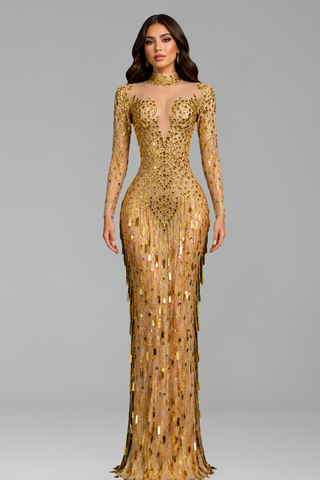 Golden Cascade Couture - LAROSABRIDE