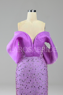 Illusion Beaded Mermaid Dress-Larosabride