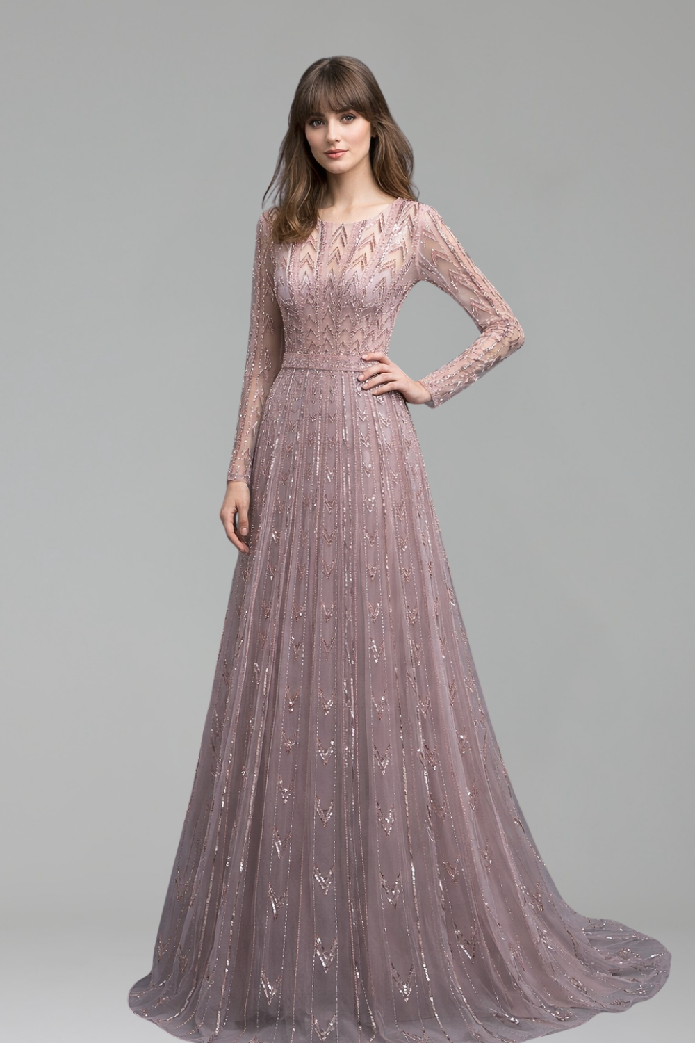 Beaded Mermaid Dress - LAROSABRIDE