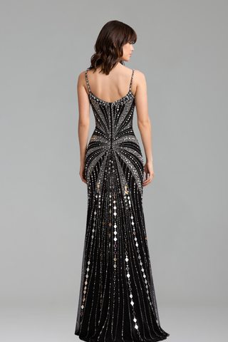 Corset Beaded Mermaid Prom Gown