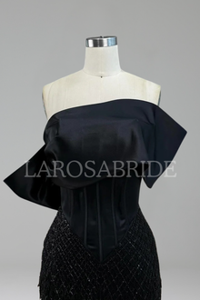 Off-Shoulder Mermaid Dress-Larosabride