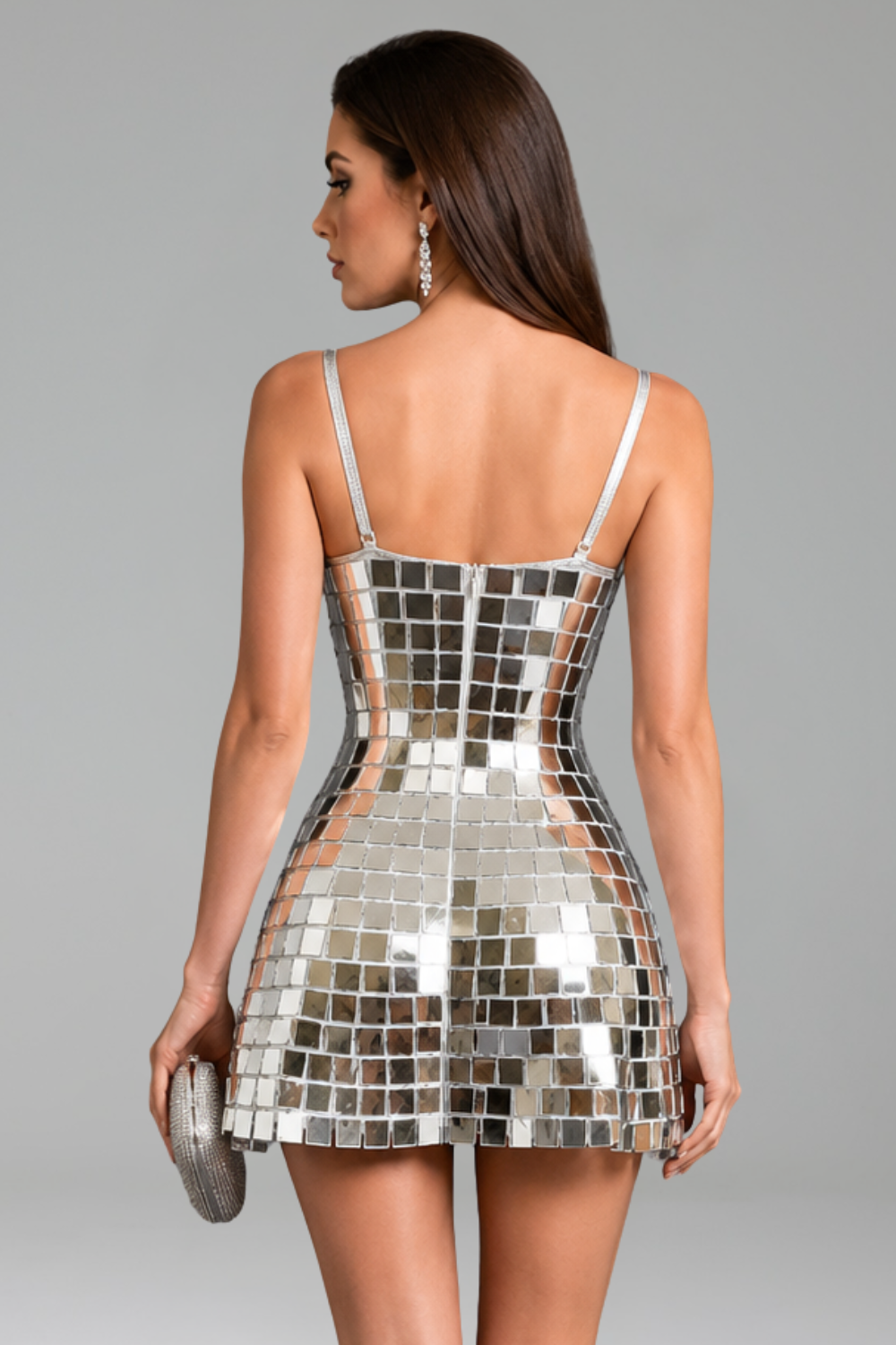 Mirror Tile Mini Dress - LAROSABRIDE