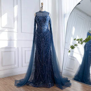 Illusion Beaded Cutout Gown