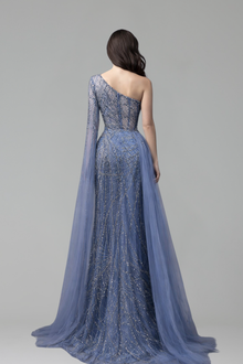Beaded Skirt Mermaid Dress - LAROSABRIDE