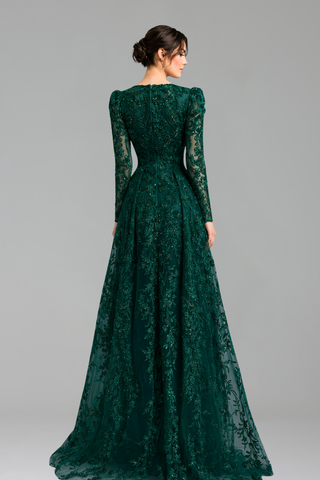 Mermaid Gown with Overskirt - LAROSABRIDE