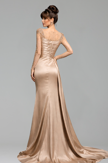 High-Neck Mermaid Gown-Larosabride
