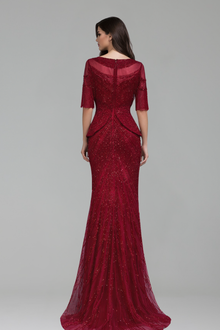 Tassel Beaded Mermaid Gown-Larosabride