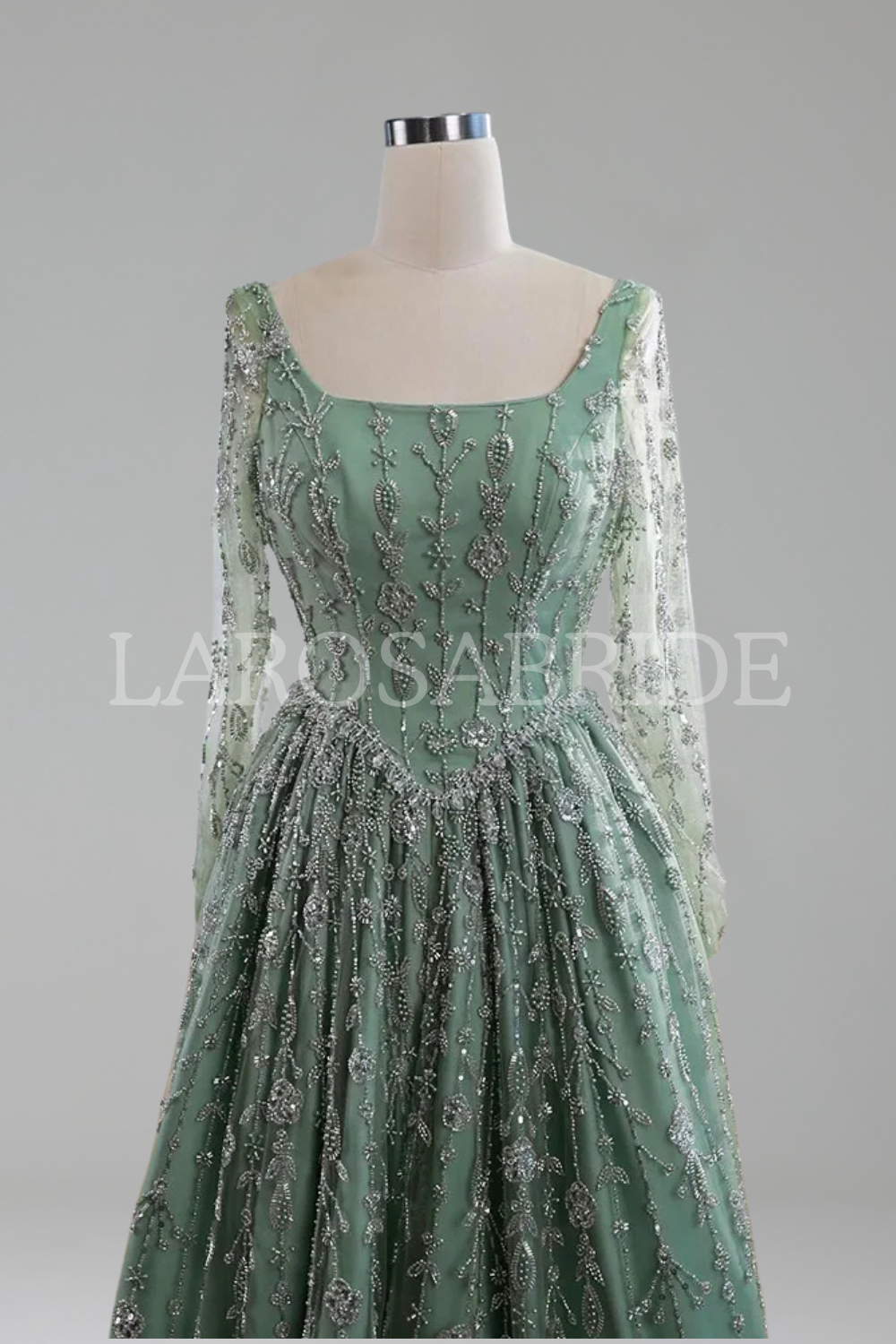 Embroidered Regal A-Line Gown-Larosabride