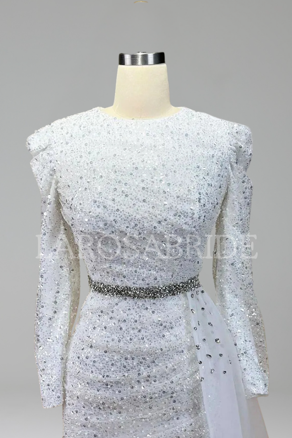 Beaded Mermaid Overskirt Dress-Larosabride