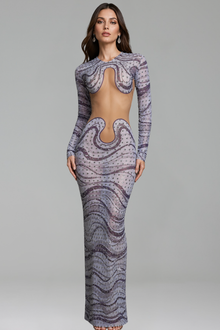 Wave Illusion Gown - LAROSABRIDE