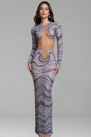 Wave Illusion Gown - LAROSABRIDE