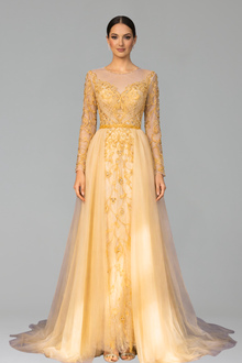 Beaded Mermaid Evening Dress - LAROSABRIDE