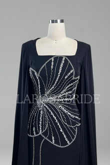 Beaded Cape Mermaid Dress-Larosabride