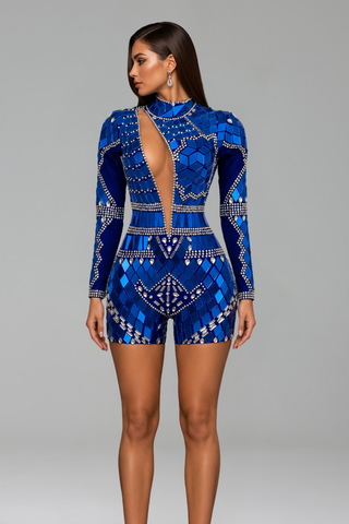 Sapphire Illusion Romper