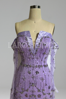 Strapless Beaded Mermaid Dress with Gloves-Larosabride
