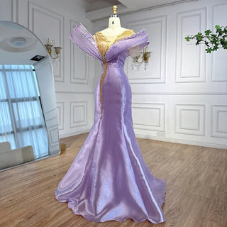 Shimmer-Blush Mermaid Gown