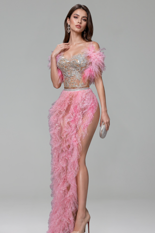 Enchanted Ruffle Couture Gown - LAROSABRIDE