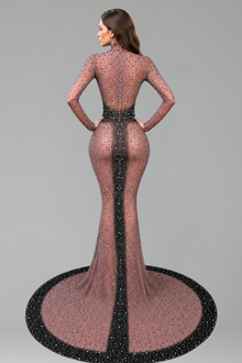 Cutout Crystal Mermaid Gown - LAROSABRIDE