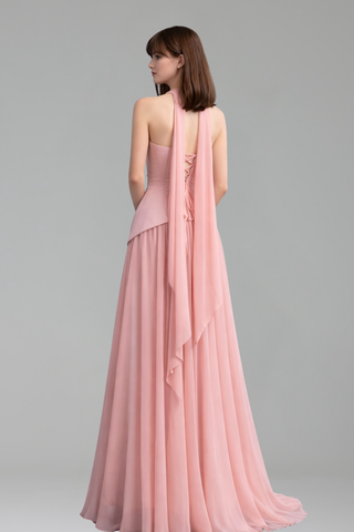 Long Evening Dress Flowing Skirt - LAROSABRIDE