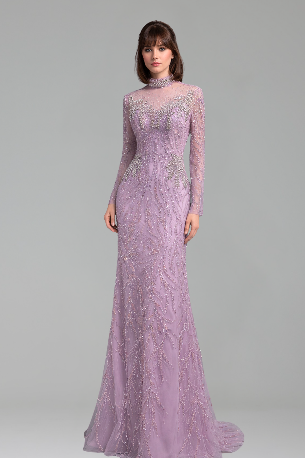 Beaded Mermaid Gown - LAROSABRIDE