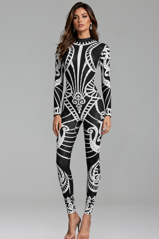 Monochrome Baroque Catsuit