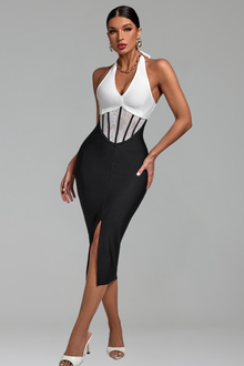Two-Tone Corset Midi-Larosabride