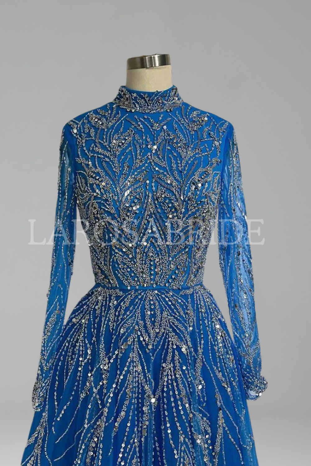 A-Line Beaded Dress-Larosabride