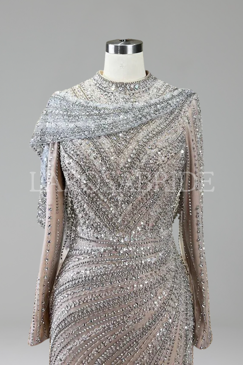 Sparkle Beaded Mermaid Dress-Larosabride