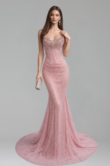 Beaded Sweetheart Mermaid Gown - LAROSABRIDE
