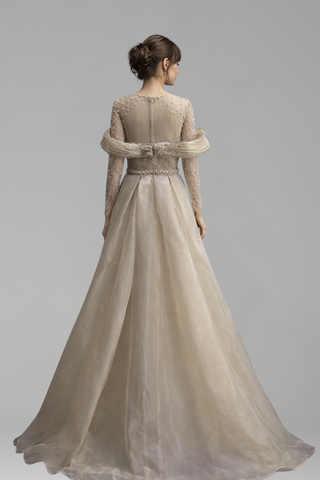 Mermaid Dress Elegant With Overskirt - LAROSABRIDE