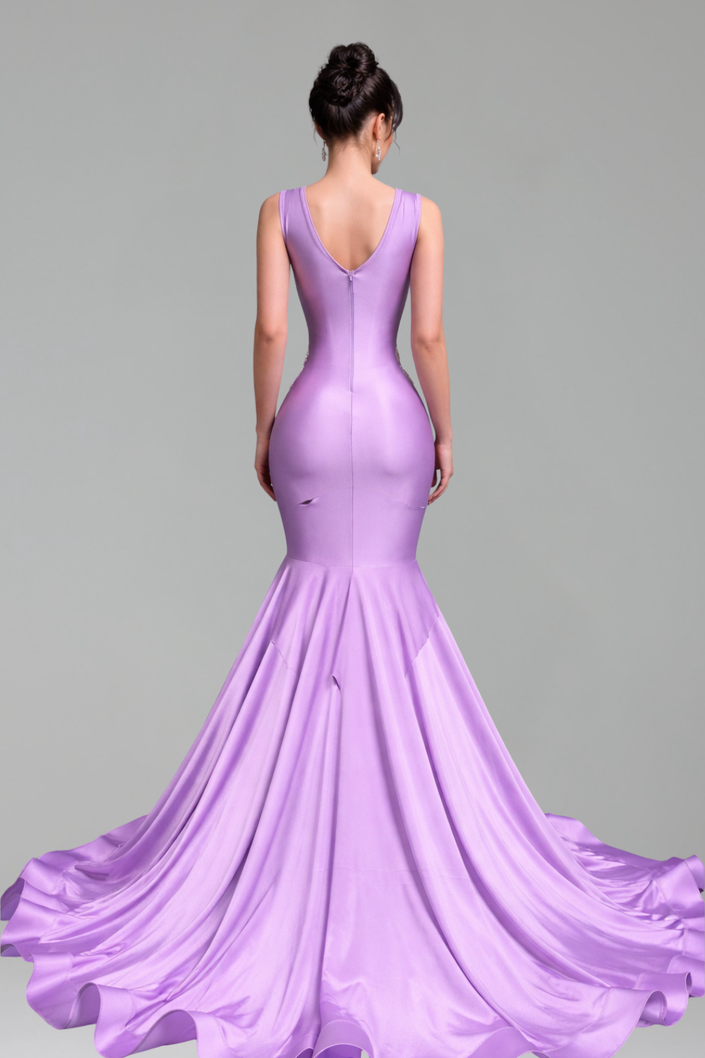 Embellished Mermaid Evening Gown - LAROSABRIDE