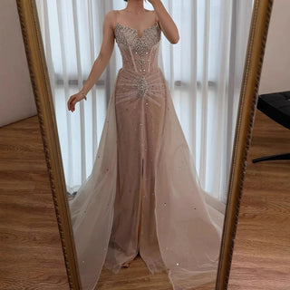 Sparkling Nude Mermaid Dress