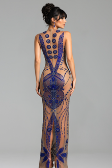 Royal Embellished Illusion Gown - LAROSABRIDE