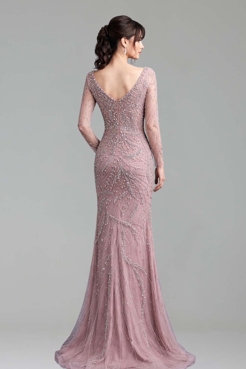 Arabic Mermaid Beaded Evening Dress - LAROSABRIDE