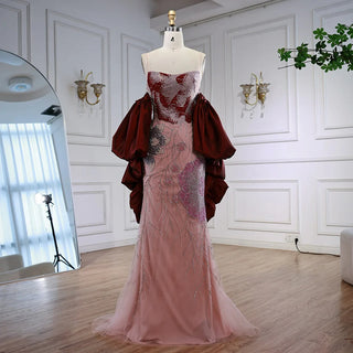 Ships in 2 to 5 Days - 2025 Customized Luxury Pink Evening Dress – Dreamy Designer Gown with Elegant Cape Sleeves.
