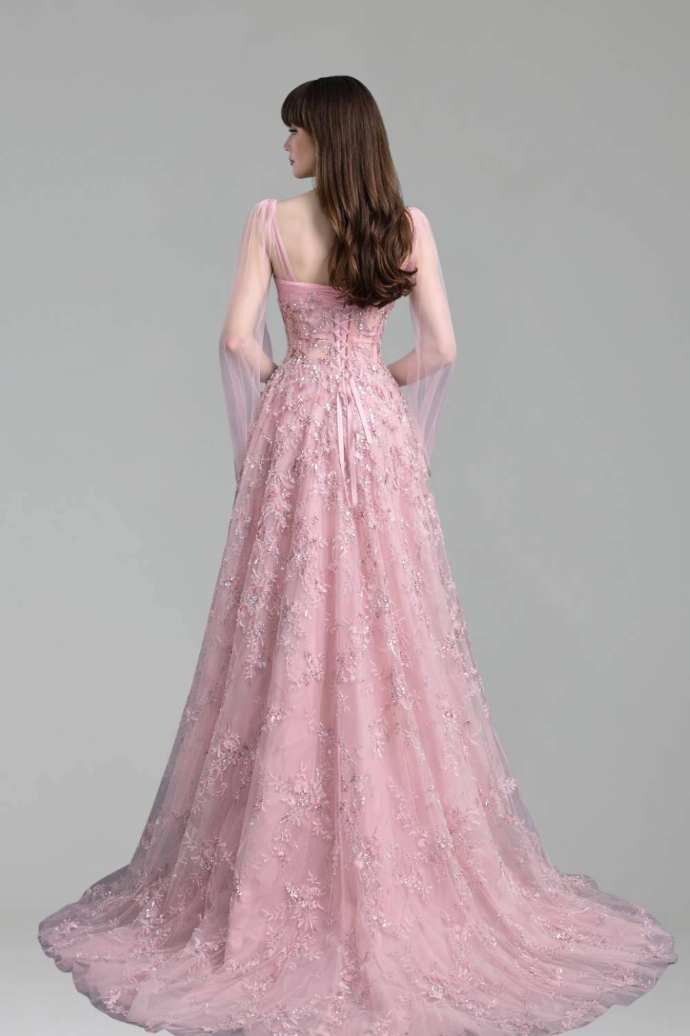 Strapless Beaded A-Line Dress - LAROSABRIDE